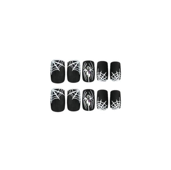 Halloween Press-On Nails – Black Widow - Image 5